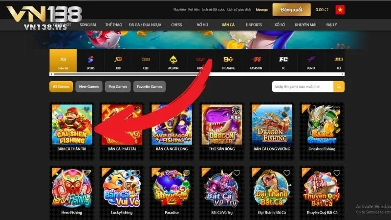 Giới thiệu bắn cá thần tài VN138