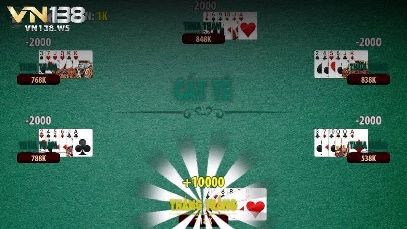 Quy tắc đánh bài Cát tê VN138