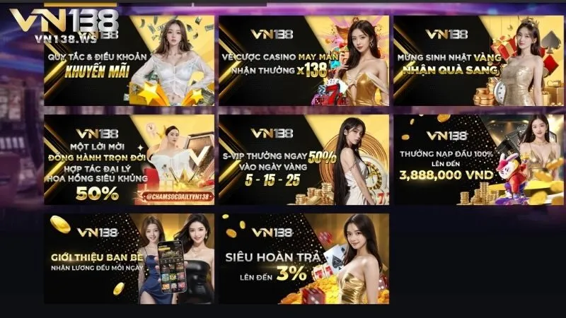 Top sự kiện khuyến mãi VN138 hấp dẫn nhất