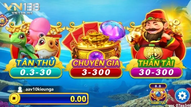 Ưu điểm nổi bật của trò bắn cá thần tài VN138